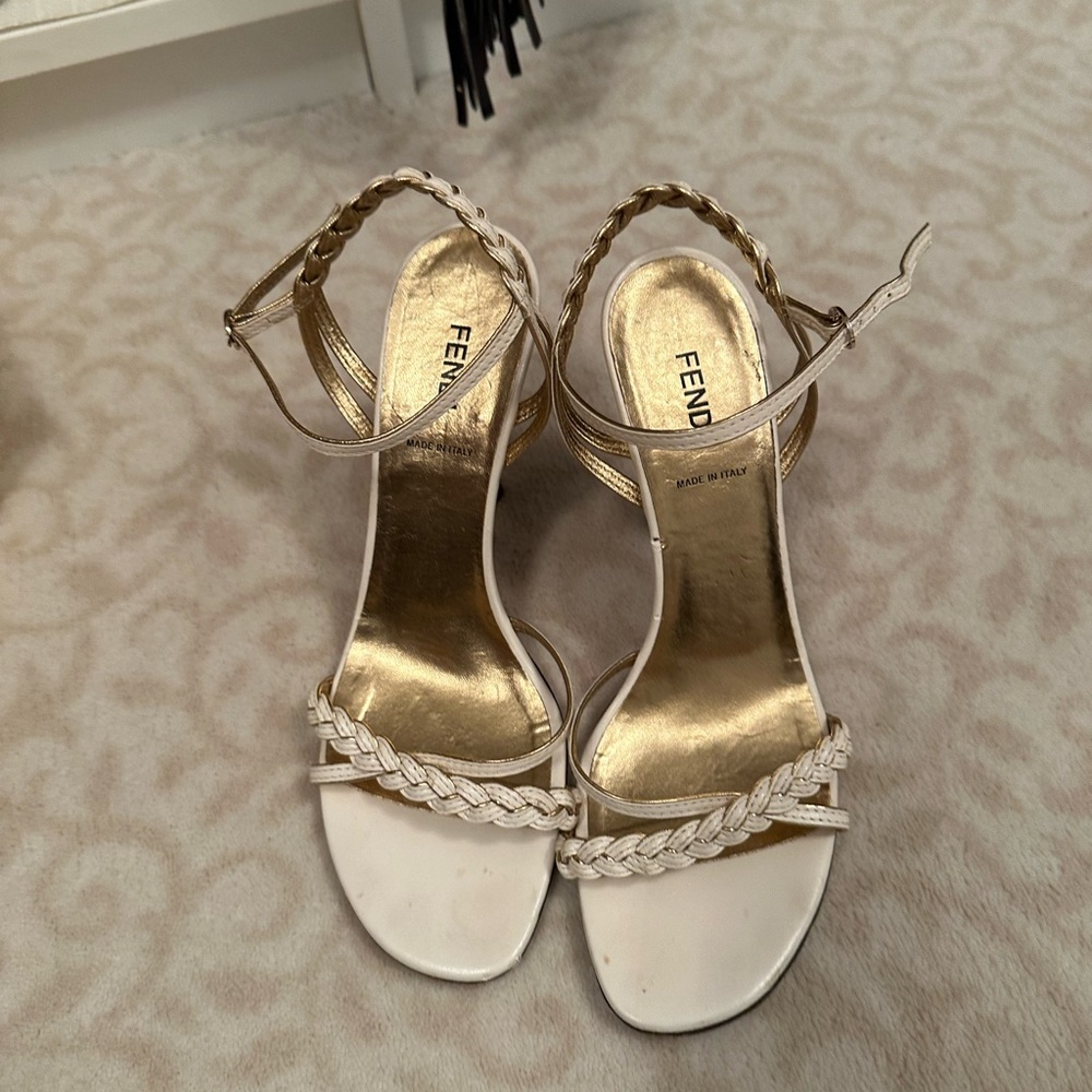 Fendi off white sandal